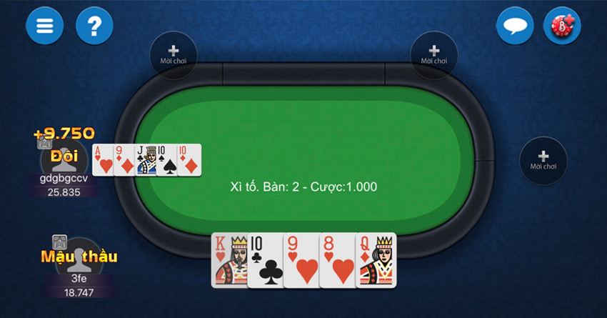 Cách chơi đánh bài Xì tố 5 cây