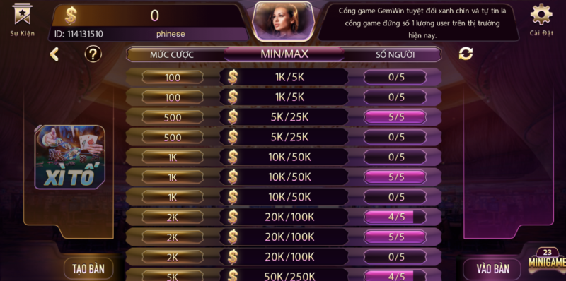 Kinh nghiệm chơi đánh bài Xì tố 5 cây hay và hiệu quả