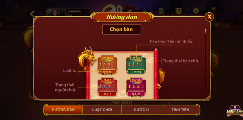 Các lỗi phạt và đền khi chơi Chắn trực tuyến