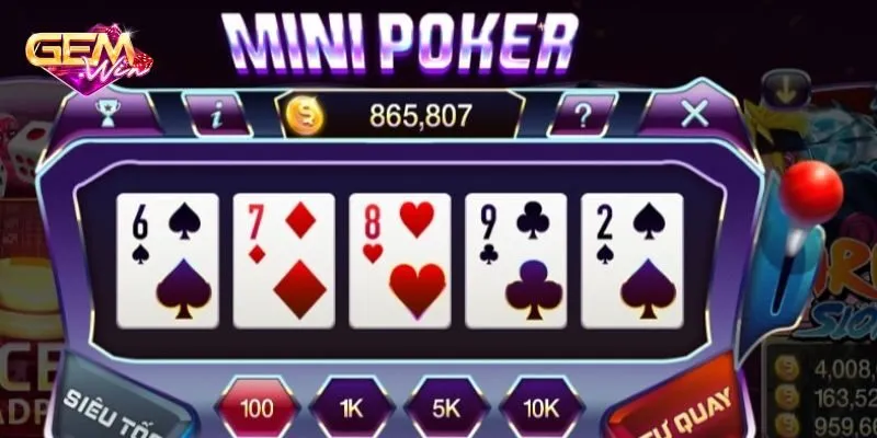 Mini Poker tại Gemwin có gì hấp dẫn?